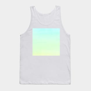 Pastel Blue Green Yellow gradient ombre watercolor Tank Top